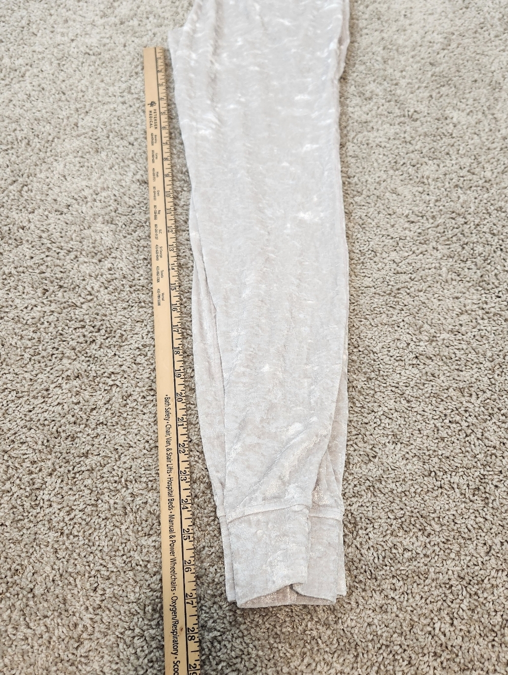 Lululemon Warm Down Crew/Ready To Crush Joggers Chrome Crushed Velvet Set Size 2 - Picture 8 of 13